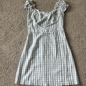 A&F Blue Gingham Mini dress